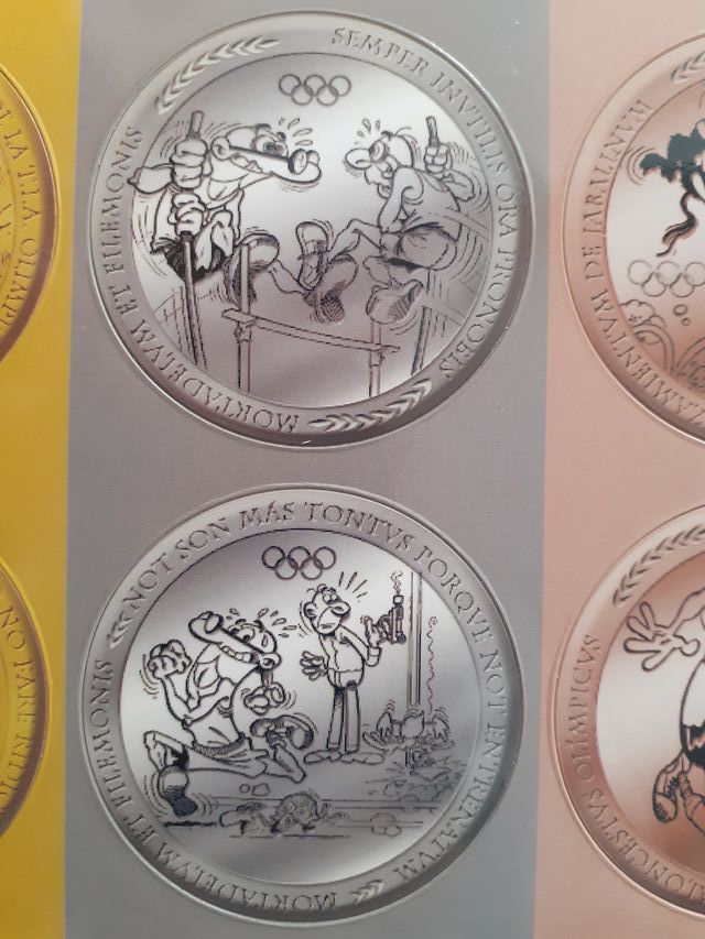 Collezione di 6 magneti Mortadelo Filemon Olympics