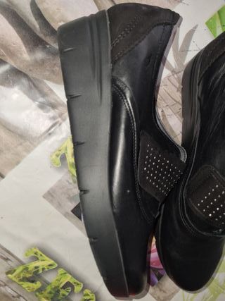 Zapatos Fluchos Mujer Talla 41 Negros Nuevos
