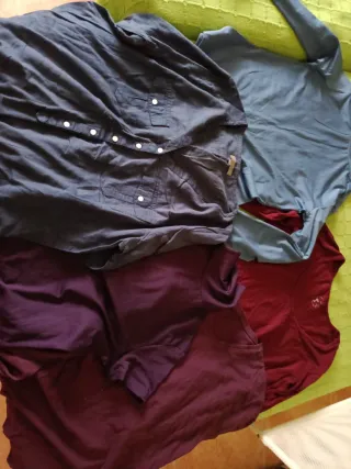 Lote 4 Camisetas Mujer Manga Larga