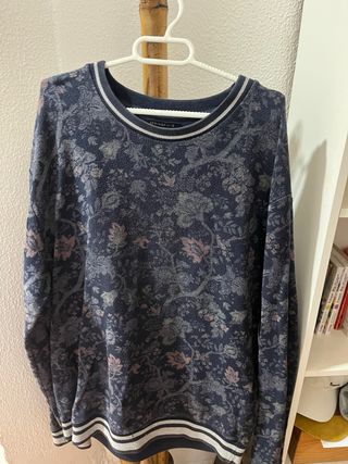 Sudadera Springfield flores azul