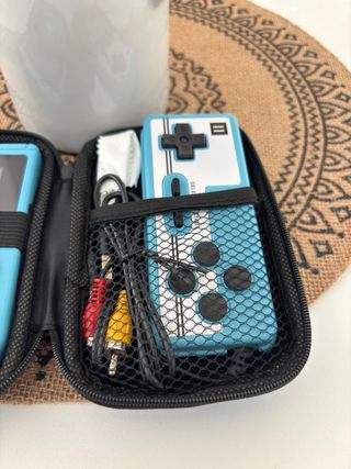 Lote Consola Retro Azul para TV mando con Funda