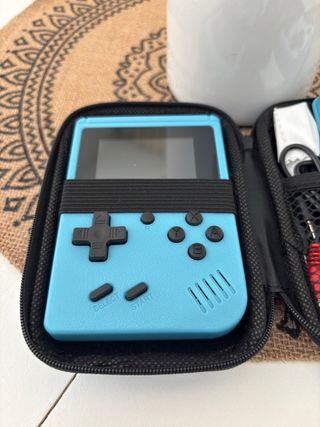Lote Consola Retro Azul para TV mando con Funda