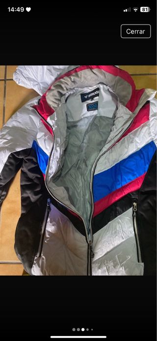 Anorak invierno nieve multicolor