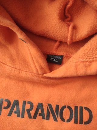 Sudadera con capucha naranja XXL unisex
