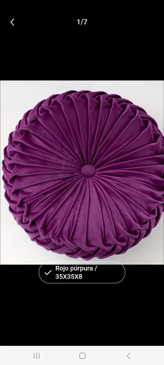 Lote 4 Cojines Magenta Terciopelo Nuevos