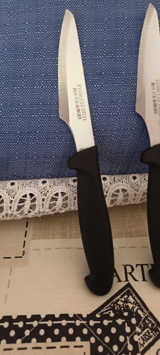 Set 4 Coltelli Acciaio Inox nuovi