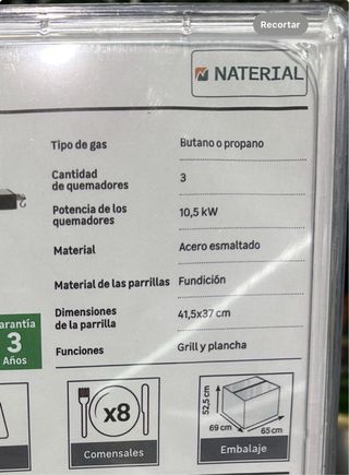 Barbacoa de gas Kenton 3B