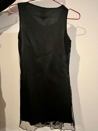 Vestido fiesta lentejuelas negro