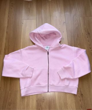 Sudadera Zara rosa talla 14