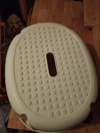 Escalón Taburete Blanco Plástico