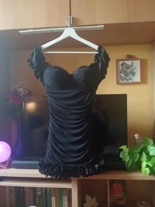 Vestido mini fiesta negro