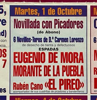 CARTEL DE LA FERIA DE OTOÑO 1996.