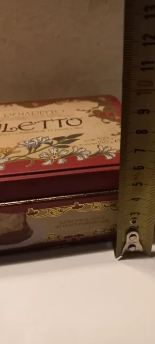 Scatola di latta promozionale dolci Vialetto