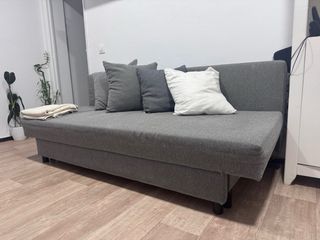 Sofá cama gris Ikea