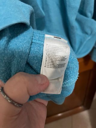 Felpa The North Face azzurro scritta blu