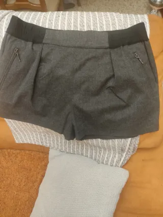 Shorts Zara Mujer Talla L Gris