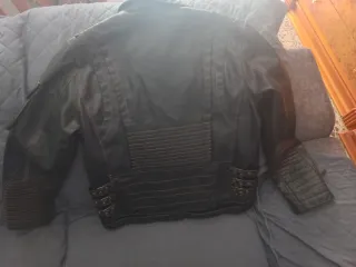 Chaqueta cuero motera hombre