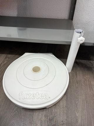 Sombrilla de terraza y pie