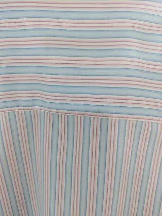 Camisa Emidio Tucci Rayas Azul y Rosa, manga larga