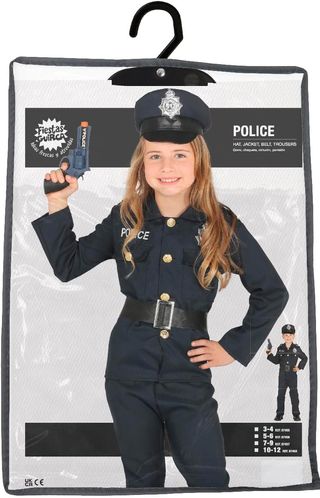✨ - FIESTAS GUIRCA Disfraz de Policía Infantil Uni
