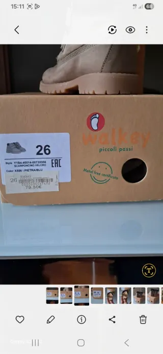 Scarpe invernali bambino n. 26