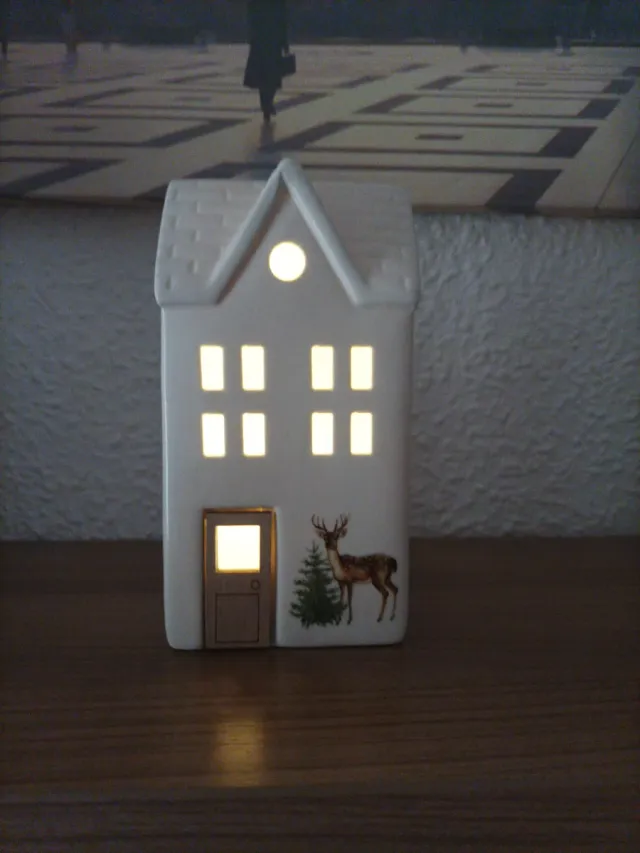 Casa Decoración Cerámica 16x8cm