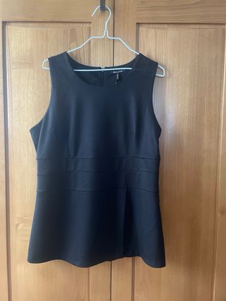 Blusa Massimo Dutti Negra Talla XL Nueva