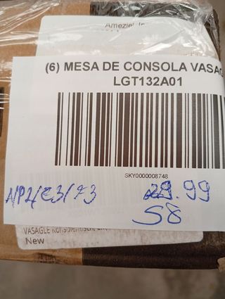 Consolle dorata Mesa - LGT132A01 - VASAGLE