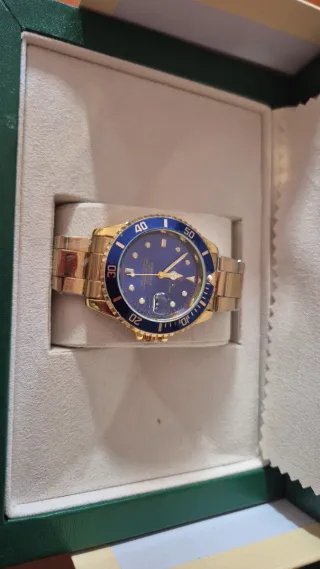 Estuche Rolex Verde y Dorado