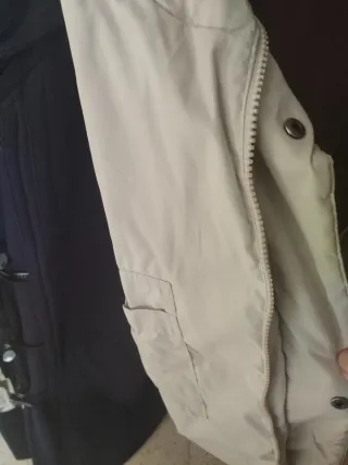 Cazadora hombre gris piedra