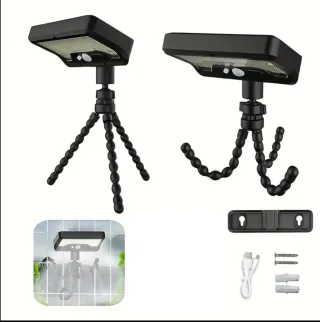 2 Focos Solares LED Trípode