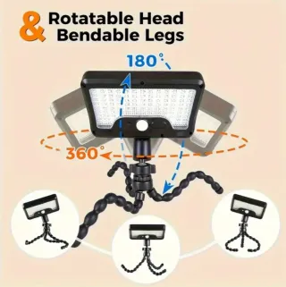 2 Focos Solares LED Trípode
