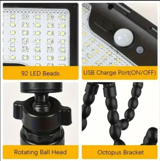 2 Focos Solares LED Trípode