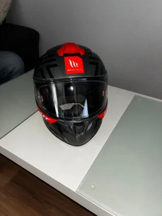 Casco MT FF106 Targo Bee B5 Rojo Fluor