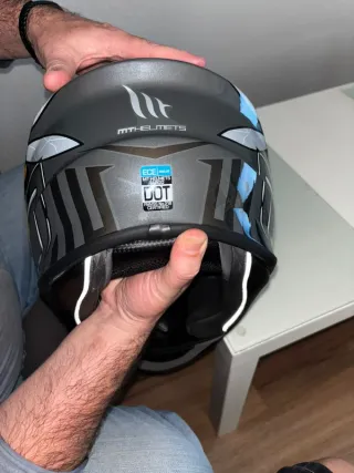 Casco MT FF106 Targo Bee B5 Rojo Fluor