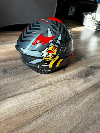 Casco MT FF106 Targo Bee B5 Rojo Fluor