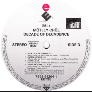 Motley Crue 2 LP Recopilatorio