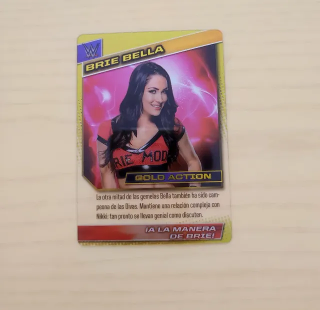 Carta WWE Brie Bella Gold Action