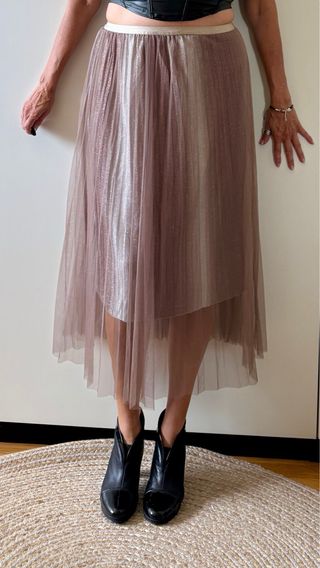 Falda midi plisada Molly Bracken