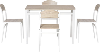 Set da Pranzo da 5 Pezzi con 1 Tavolo Rettangolare