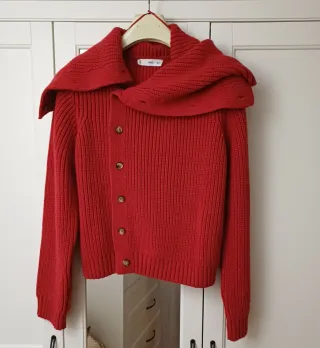 Cárdigan Mango Rojo