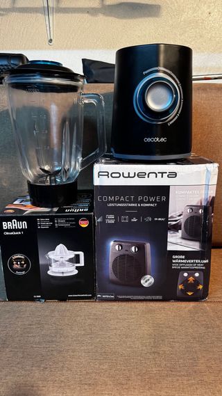 Batidora Cecotec y Exprimidor Braun y Rowenta Cal.
