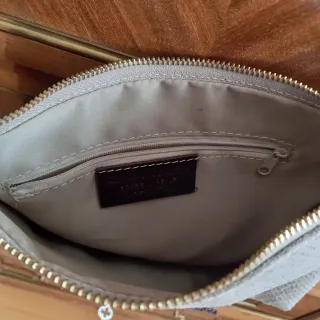 Bolso bandolera beige hecho en Italia
