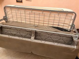 Divano letto 2 posti in pelle