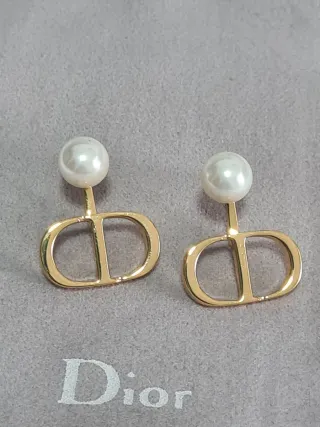 Pendientes Dior CD Perla Dorados