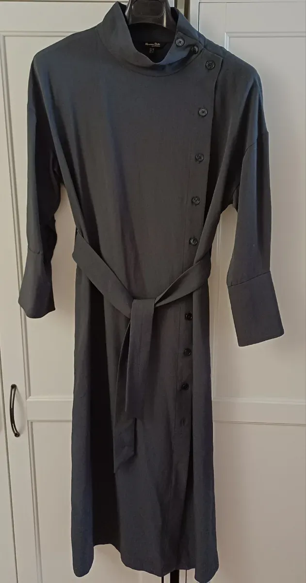 Vestido Massimo Dutti gris Talla S