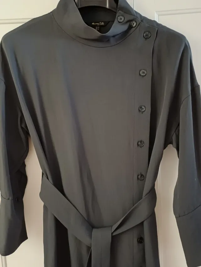 Vestido Massimo Dutti gris Talla S