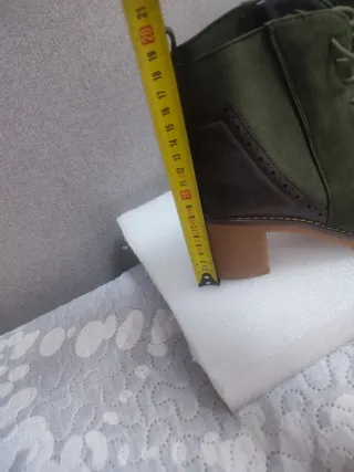 Botín Verde,Suela de Goma,39