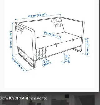 Sofá 2 plazas Ikea