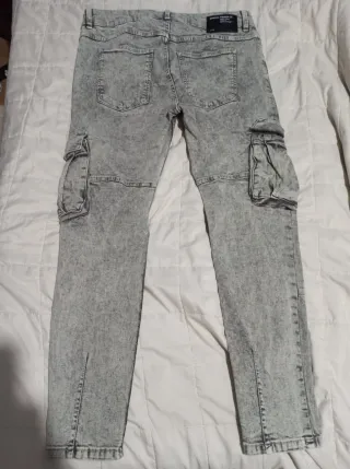 Jeans Bershka Uomo Super Skinny Grigio